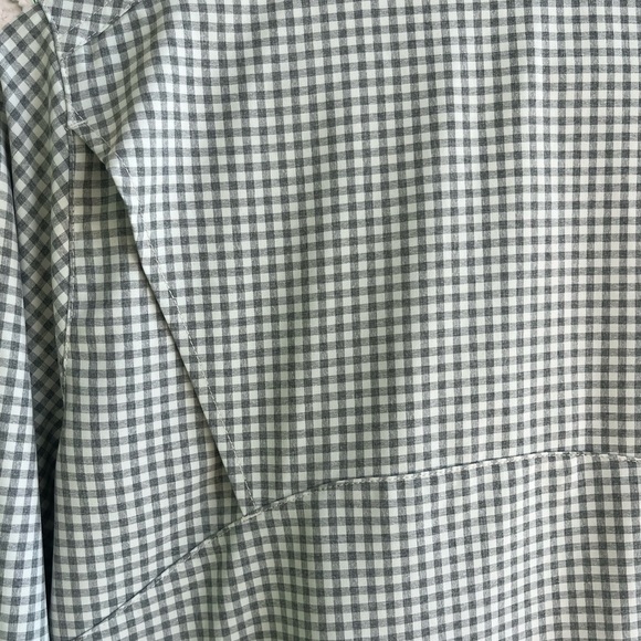 COLUMBIA Green Plaid Button-Down, Omni-Shade Sun Protection Long Sleeve W Small - Picture 7 of 13